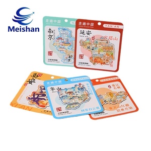 Meishan Custom Eco-Friendly Digital Printing hang Tags Thickened Creative Cartoon Refrigerator Stickers Copper Plate Paper Cards