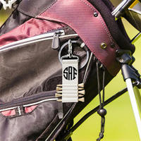 Porte-tee de golf en cuir PU antidérapant, écologique et durable, léger, portable, organiseur d'accessoires de golf, clip porte-clés