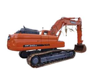Excavateur Doosan DX340LC d'occasion 34 tonnes sur chenilles hydrauliques en bon état Machine à creuser à bas prix Composants de base 1 an de haut - Product Image 1