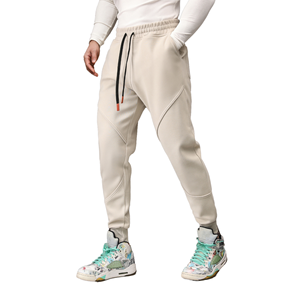 Pantalon de sport décontracté pour hommes Automne Hiver Logo personnalisé Coupe ample Couture tridimensionnelle Fitness Running Training - Product Image 4