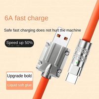 Câble USB Type-C en alliage de zinc à charge ultra-rapide en silicone liquide pour iPhone – Vente en gros