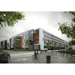 Structure à ossature en acier de conception industrielle personnalisée Beau garage rentable Entrepôt Immeuble de bureaux Centre commercial Atelier - Product Image 6