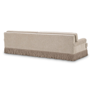 Sofá de Lujo con Respaldo Alto y Borlas, Sofá Recto de Tela de Diseño Moderno, Sofá Retro Deco de <span class=keywords><strong>3</strong></span> <span class=keywords><strong>Plazas</strong></span> para Villa o Mansión, Asientos de Diseño - Product Image 5