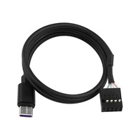 Kabel Adaptor USB 9 Pin Internal Motherboard Female Header ke USB 3.1 Tipe C