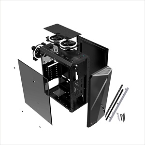 2020 nueva estructura de juego ATX ITX <span class=keywords><strong>pc</strong></span> caso con <span class=keywords><strong>tira</strong></span> de luz <span class=keywords><strong>led</strong></span> <span class=keywords><strong>RGB</strong></span> - Product Image 6