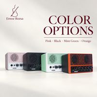 Amplifier Gitar Elektrik dengan Kontrol Drive Gain Tone Volume, Casing ABS, Sempurna untuk Speaker Ringan Luar Ruangan