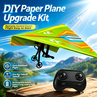 Kit d'avion en papier télécommandé Dwi Dowellin avec stabilisateur gyroscopique, module de motorisation électrique, facile à piloter
