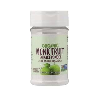 Pemanis Bubuk Ekstrak Buah Monk Organik Bersertifikat Halal dengan Erythritol Mogroside 50% untuk Kesehatan, Umur Simpan 2 Tahun - Product Image 1