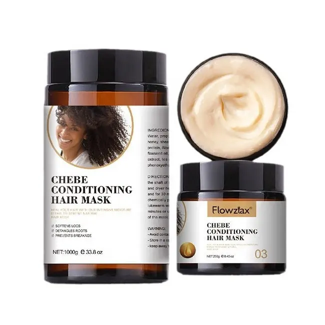 Marque privée anti-chute produits de traitement du cuir chevelu masque au beurre de cheveux chebe