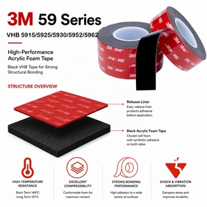 Cinta Adhesiva 3M 5952 Banner Bond, Cinta de Espuma VHB de Doble Cara de Alta Resistencia para Montaje de Pancartas de PVC y Vinilo, y Señalización - Product Image 3