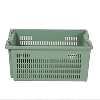 Caisse en plastique solide empilable durable avec dimensions 600*400mm, haute capacité de charge, en PP, pour pièces, boîte en plastique