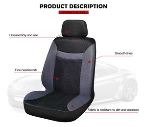 Tela de malla de PVC de la PU de cuero puro de la cubierta de asiento de coche caliente de la venta de productos Airbag Compa - Product Image 4