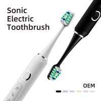 Cepillo de Dientes Eléctrico Sónico Portátil con Certificación IPX7, Cerdas de Nailon Suaves, Recargable, para la Higiene Bucal de Adultos