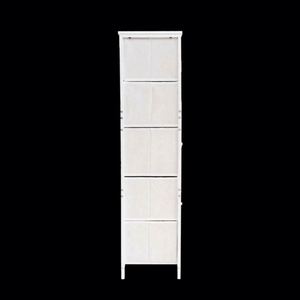 Modern Minimalist 5 Drawer Plastic Storage <b>Cabinet</b> Freestanding Bedroom Dresser White - Product Image 5