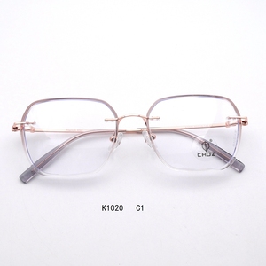 แว่นตา K1020 กรอบโลหะเมมโมรี่ น้ำหนักเบา ทนทาน ทันสมัย ดีไซน์ยืดหยุ่นเพื่อความสบาย - Product Image 1