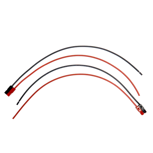 Factory Custom JST JR 2 Pin Power Wire Harness Red Black Extension Cable for Battery Pack/Industrial Use