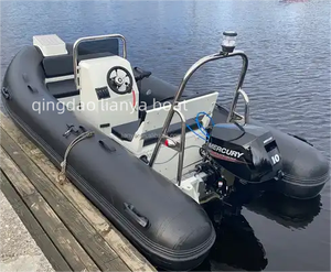 Liya 3,3-5,2 m casco de fibra de vidrio abierto costilla bote inflable barcos de pesca a la venta - Product Image 3