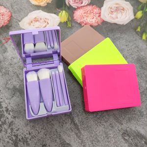 แปรงแต่งหน้าพกพาขนาดเล็กพร้อมกระจก แปรงปัดแก้ม รุ่นใหม่ - Product Image 3