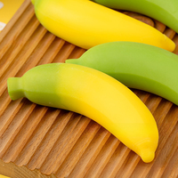 Jouet anti-stress souple en forme de banane simulée, à récupération lente, pour soulager le stress, avec peau amovible, pour enfants, jouet de farce alimentaire simulé, petit jouet