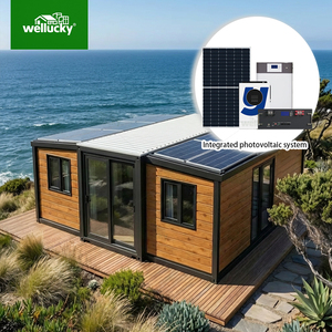 Casa Contenedor Prefabricada <span class=keywords><strong>de</strong></span> Diseño Moderno, Expandible, 56 m², Modelo <span class=keywords><strong>de</strong></span> 30 pies, Soluciones para <span class=keywords><strong>Apartamentos</strong></span>, Oficinas y Hogares al Aire Libre, Energía Solar, Fuera <span class=keywords><strong>de</strong></span> la Red - Product Image 1