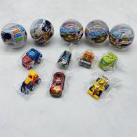 Capsule d'œuf torsadée transparente de 75 mm, boule surprise, œuf surprise mélangé, pour distributeur automatique, figurine de voiture, jouet classique pour enfants