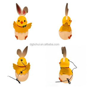 Easter <strong>Egg</strong> PP Ornaments Set Easter Bunny Plastic Ornaments <strong>Egg</strong> Shaped Chick Decorations OEM/ODM Custom Service - Product Image 4