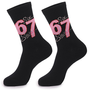 <span class=keywords><strong>Calcetines</strong></span> Deportivos Personalizados con Logotipo, Número 67, de Algodón, Estilo Urbano, con Diseño Gráfico Jacquard, <span class=keywords><strong>Divertidos</strong></span> y Casuales - Product Image 4