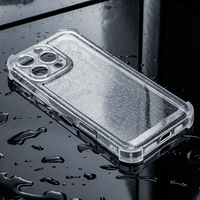 Bling Thick Anti Yellow Shock Bumper TPU Transparente Clear Back Cover Shell Accesorio móvil Funda para teléfono celular para iPhone Samsung