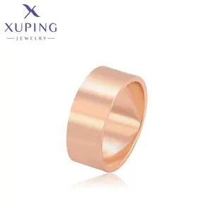 A00792132 XUPING Jewelry Simple Fashion Wholesale Gold Jewelry Rose Gold Plated Copper No Stone Rings