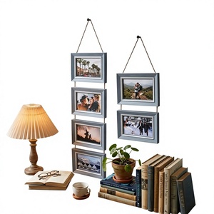 Cadre photo rustique en bois fait main sur mesure par Khadim Handicrafts, écologique, pour affichage vertical sur table, idéal pour mariages et famille - Product Image 1