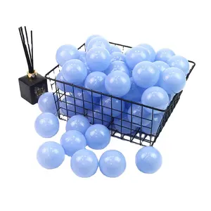 Groothandel 5.5cm 7Cm 8Cm Macaron Blauwe Kleur Plastic Ball Pit Speelgoed Ballen Voor Speeltuin Kinderen