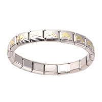 Ouverture en acier inoxydable pour bracelet à breloques différentes