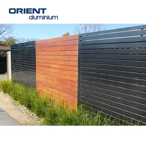 Sự riêng tư màn hình lắp ráp hàng rào trang trí kim loại nhôm vườn hàng rào với đầy đủ phụ kiện