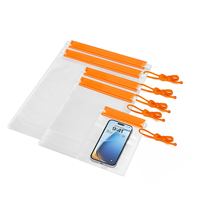 HaoRan Pochette Étanche Transparente pour Permis de Pêche, Porte-Documents, Porte-Carte d'Identité, Housse Étanche pour Permis