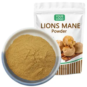 Pure Lions Mane Supplément Organique Crinière de Lion Champignon Poudre Lions Crinière Extrait 10% Polysaccharides