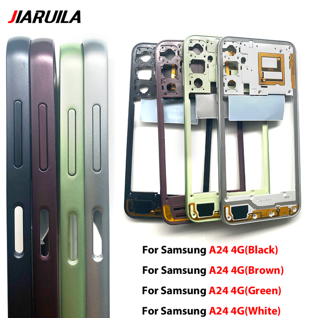 Mobile Phone Middle Frame for Samsung A16 5G Galaxy A24 4G Mid Frame Housing Bezel Replacement Repair Parts