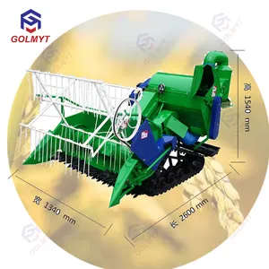 Farm rice paddy wheat reaper grain reaping machine agro harvesting machine