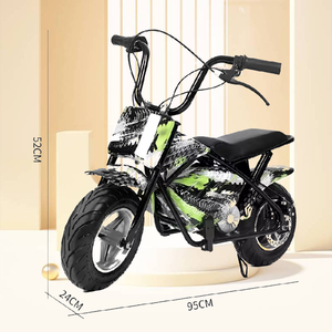 Minimotocicleta Eléctrica de 11 Pulgadas y <span class=keywords><strong>2</strong></span> Ruedas con Luces de Conducción, Scooter Eléctrico Todoterreno con Marco de Motor y Batería - Product Image 2