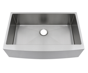 Handmade Stainless Steel Farmhouse-Style Single <b>Sink</b> <b>Faucet</b> AS-R3321 One-Hole Design Rectangular Bowl 1.0-1.2mm Thickness Nano - Product Image 1