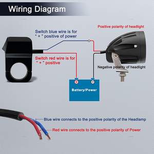 Interruptor de luz impermeable para manillar de ATV para sistemas de carrocería de motocicletas - Product Image 5