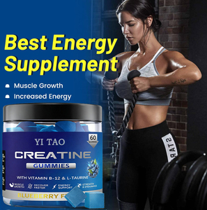 Sugar-free <b>creatine</b> monohydrate gummies pre-workout supplement, providing muscle growth, strength and energy support for adults - Product Image 2