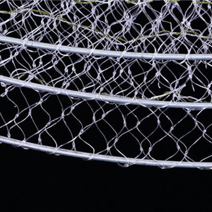 Piège à crevettes blanc pliable de 32 cm de diamètre pour la pêche en eau douce, piège à carpes crucianes - Product Image 1