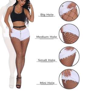 Vente chaude femmes longues Sexy bas résille résille Leggings collants maille bas Lingerie peau cuisse haute bas - Product Image 2