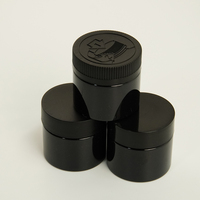 Pot en verre noir personnalisé avec logo, protection UV, 5 ml, 10 g, pour crème contour des yeux, avec bouchon à vis, impression sérigraphique, forme Zhejiang Box