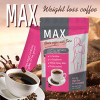 Café Minceur Max Curve Brûle-Graisse Amincissant et Raffermissant, Poudre de L-Carnitine, Sachets de Café Minceur Portables