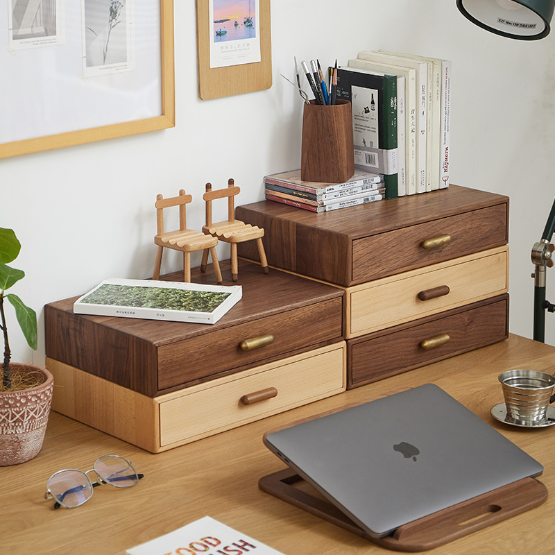 MEMOFYND Bureau Organizer - 3 DIY Stickers, Opberglade Voor Bureau