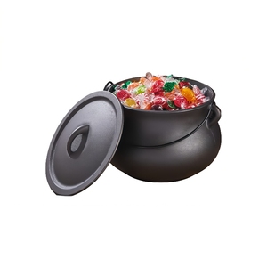 Pre-seasoned Cast Iron 6QT <strong>Large</strong> Cast Iron <strong>Cauldron</strong> Halloween TikTok Viral New - Product Image 2