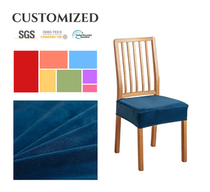 Yüksek elastikiyet gümüş tilki kadife sandalye klozet kapağı, toz geçirmez, leke dayanıklı, yıkanabilir koltuk koruyucusu - Product Image 1