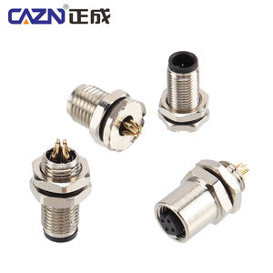 M5 ، 3 <span class=keywords><strong>4</strong></span> دبابيس لحام نوع المسمار مقبس معدني خلفي أمامي دائري للذكور والأنثى - Product Image 1