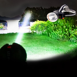 Lampe frontale LED rechargeable 1200 lumens, étanche IP65, faisceau réglable pour le camping, la randonnée, les situations d'urgence - Batterie portable 9000 mAh - Product Image 2